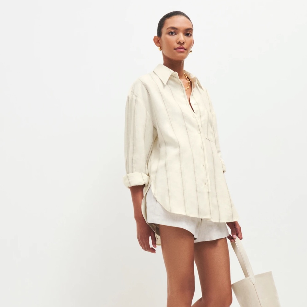 Reformation Will Oversized Linen Shirt